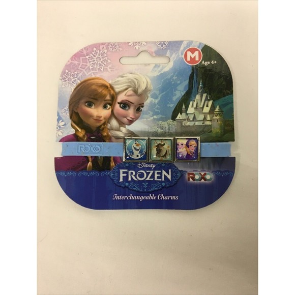 Disney Frozen Interchangeable Bracelet Charms Roxo Medium 2-Pk Olaf. Elsa Anna - Picture 4 of 8